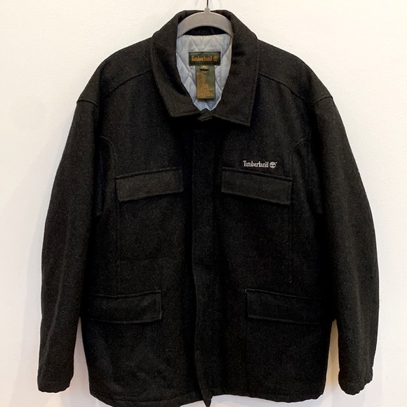 Timberland Other - SOLD Timberland Charcoal Wool Blend Peacoat Jacket